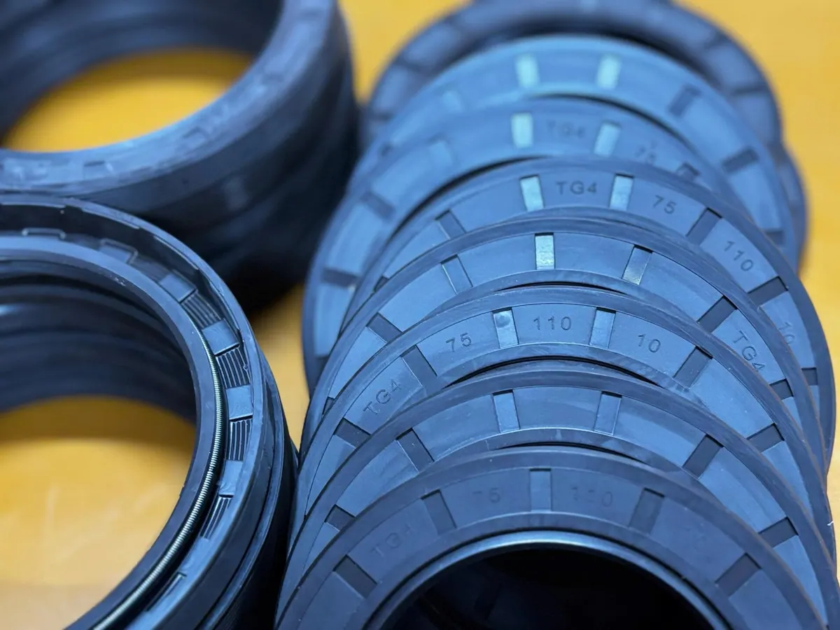 Chồng phớt chắn dầu xanh xám xếp nghiêng