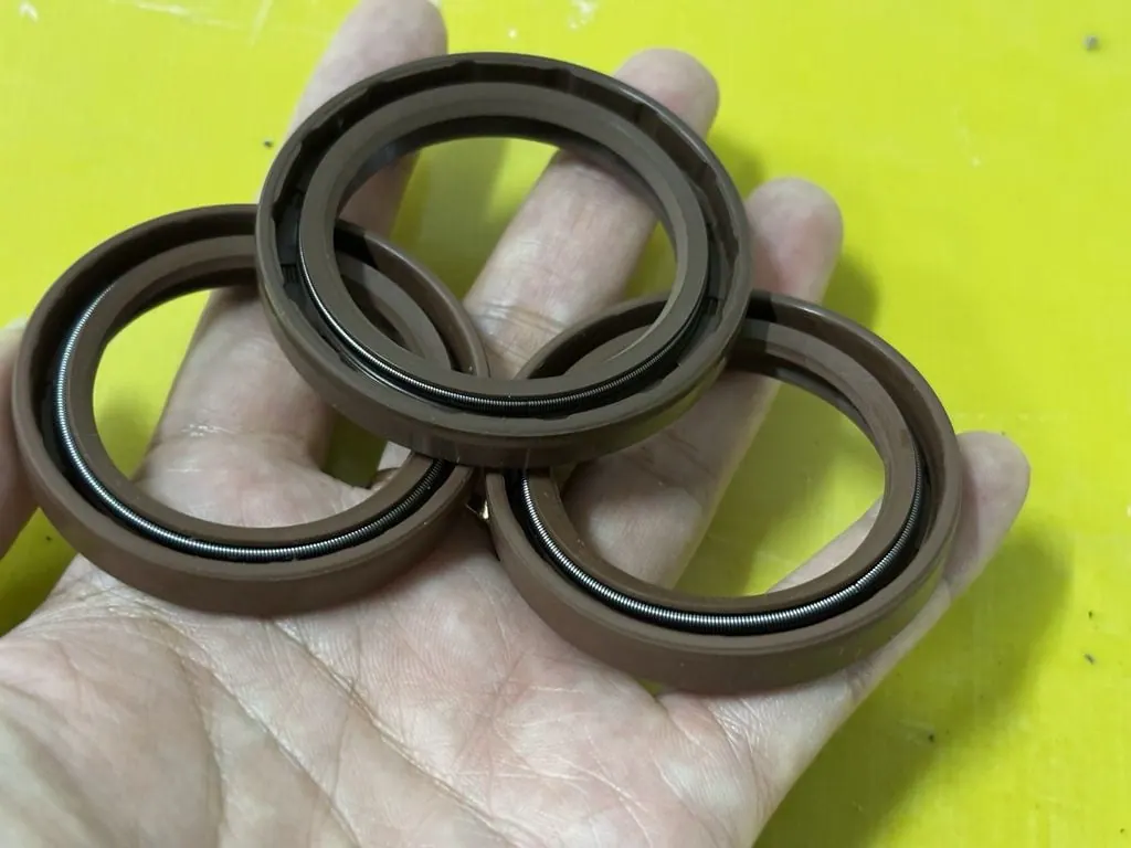 Tay đỡ ba chiếc phớt Viton trên lòng bàn tay